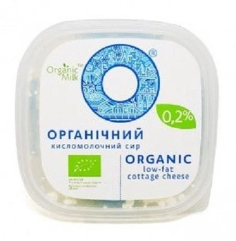 Сир кисломолочний Органік Мілк органічний 0,2% 300г
