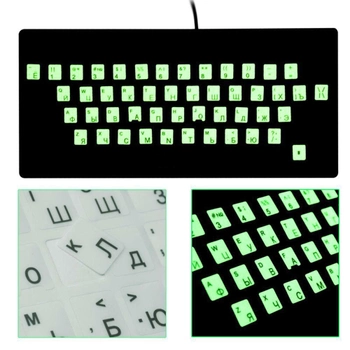 Яркие наклейки с подсветкой клавиатуры! J&Y