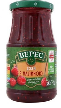 Джем Верес с малиной 380 г