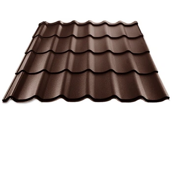 Металлочерепица АТЛАНТА KLEVERSTEEL 1200/1125 мм 0,45 мм RAL 8017 Коричневый