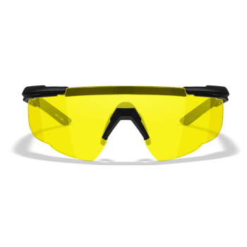 Захисні балістичні окуляри Wiley X SABER ADV Жовті лінзи/матова чорна оправа (без кейсу)