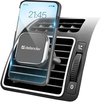 Автодержатель для телефона магнитный Defender CH-132 Black (4714033291323)