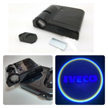Логотип подсветка двери Ивеко Lazer door logo light IVECO