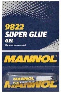 Гель супер клей Mannol 9822 GEL Super Glue 3 г (9822MN)