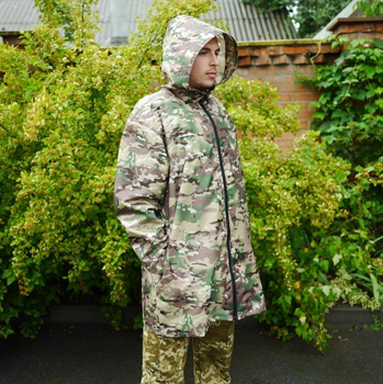 Тактический военный дождевик армейский плащ короткий от дождя универсальный Мультикам