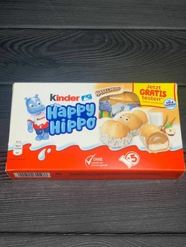 Батончики Kinder Happy Hippo Hazelnut 105г