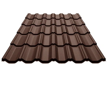Металлочерепица МАКСИМА KLEVERSTEEL 1195/1145 мм 0,45 мм RAL 8017 Коричневый