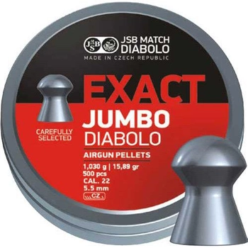 Кулі пневматичні JSB Diablo Jumbo Exact 5,52 мм 1,030 г 250 шт/уп (546247-250)