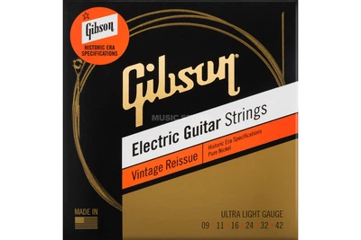 Струны для электрогитар GIBSON SEG-HVR9 VINTAGE REISSUE 9-42 ULTRA LIGHT