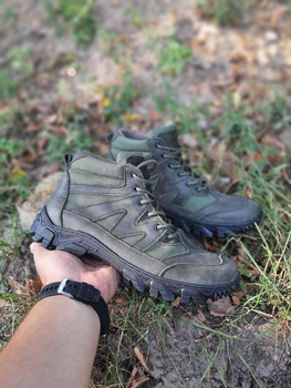 Тактические удобные мужские ботинки темно-зеленые размер 39