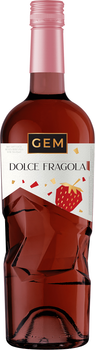 Винний напій GEM Dolche Fragola червоний напівсолодкий слабоалкогольний газований 0.75 л 6.9% (4820197562572)