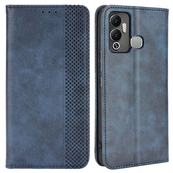 Чехол-книжка Deexe Retro Style для Infinix Hot 12 Play / 12 Play NFC (x6816 / x6816c) - Blue