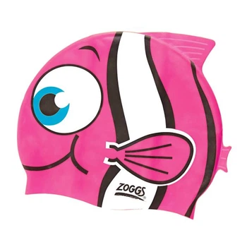 Шапочка для плавания детская Zoggs Character Silicone Cap рыбка (розовый) (300710.PK)
