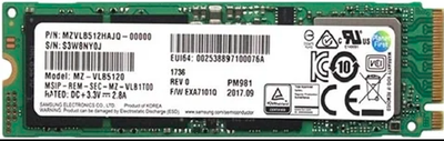 SSD Samsung PM981 M.2 NVMe 512Gb 2280 (MZ-VLB5120)