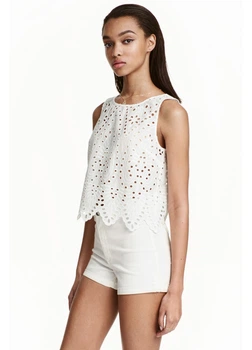 Шорти джинсові H&M 38 Білий 0301364_бел