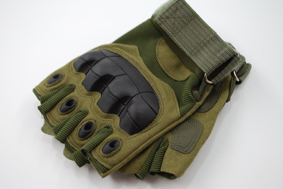 Тактичні рукавички без пальців 9050_XL_Olive