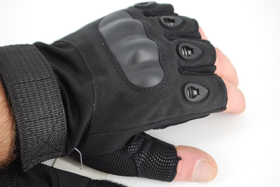 Тактичні рукавички без пальців 9064_XL_Black