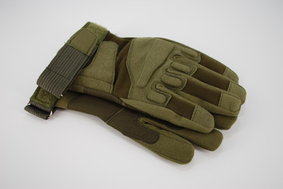Тактичні рукавички з пальцями 9054_M_Olive