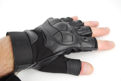 Тактичні рукавички без пальців термостійкі 9069_XL_Black