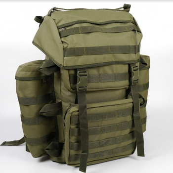 Рюкзак тактичний 80 літрів об'єм чоловічий штурмовий рюкзак 80л, водовідштовхувальний оксфорд Хакі (KS2677880)