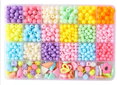 Дитячий набір для творчості Beads Set Бусини бісер кристали (16/08)