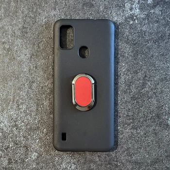 Чохол Shell Mate з Червоним Кільцем для ZTE Blade A51 Black
