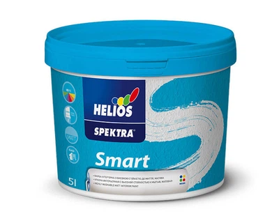 Краска латексная HELIOS SPEKTRA SMART интерьерная белая (база В1) 5л