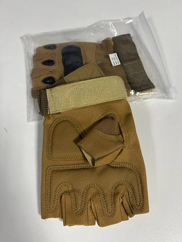 Тактичні рукавиці з кісточками M-PACK L Койот