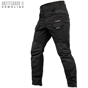 Брюки тактические (ANTITERROR II) Black. XXL