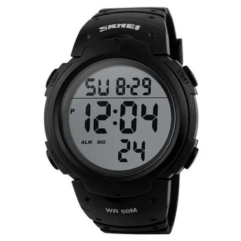 Спортивний годинник чоловічий SKMEI вологозахист 5атм 1068 Black