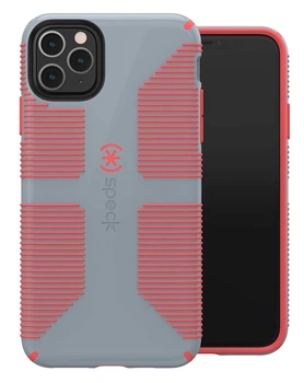 Чехол противоударный с антимикробным покрытием Speck CandyShell Grip Б.У. для Iphone 11 Pro (5.8") Grey Orange - Б/У