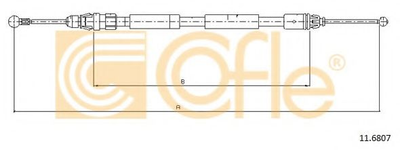 Трос стояночного тормоза Cofle (116807)