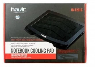 Охолоджуюча підставка для ноутбуку HAVIT HV-F2016 USB Black