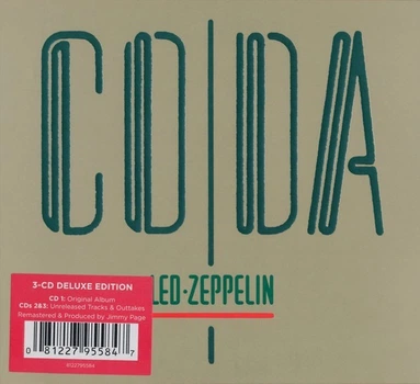 Компакт диски Warner Music Led Zeppelin Coda Remastered Deluxe Edition 3CD 0081227955847