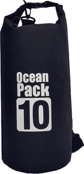 Гермомешок с шлейкой на плечо Ocean Pac Водонепроницаемый 10 л Black (PH050355)