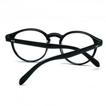 Окуляри для комп'ютера захисні Schwarz&Mayer Black комп'ютерні окуляри захисні універсальні круглі чорні