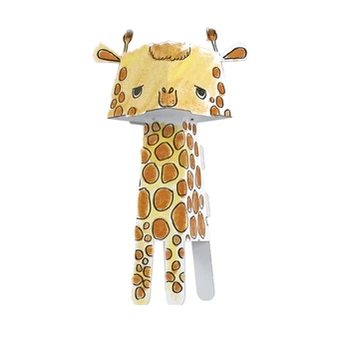 Раскраски-зверушки CUBE HEAD 3D «Жираф» (Monumi) 8133MCH-000103