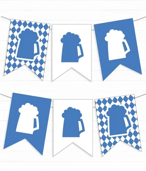 Гірлянда з прапорців Happy Moments "Oktoberfest" 12 прапорців (09041)