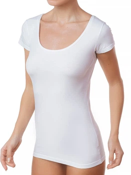 Белая футболка круглый вырез Jadea 4181 Bianco 46(L) Белый