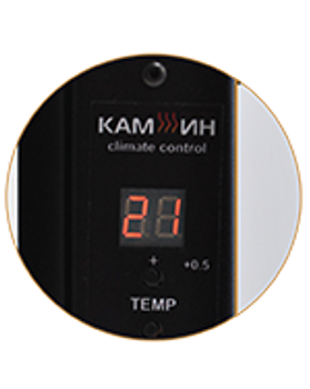 Обогреватель Кам-ин 475 Вт + полотенцесушитель белый (475WTS) +терморегулятор