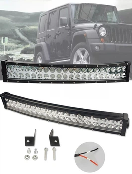 Светодиодная LED балка панорамная дополнительная фара 40 LED 120W C5 Дальний свет изогнутая Autoexpect (01173)