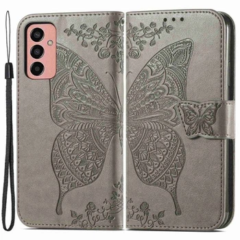 Чехол-книжка с рисунком UniCase Butterfly Pattern для Samsung Galaxy M13 (M135) - Grey