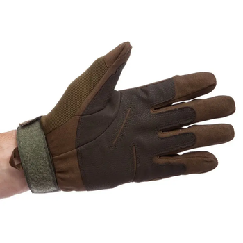 Военные перчатки тактические спорт охота с закрытыми пальцами (473153-Prob) М Оливковые
