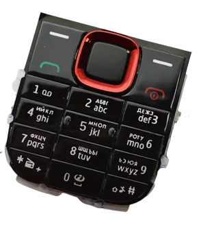 Клавиатура для телефона (для кнопочного телефона) для Nokia 5130 Xpress Music (Черный-red)