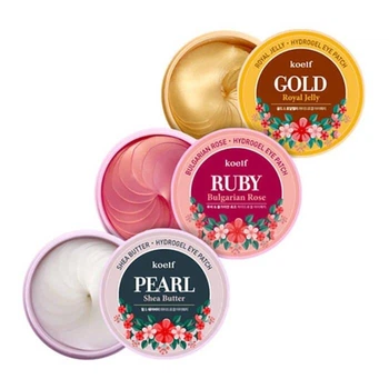 Гідрогелеві патчі для очей з перлами і маслом ши Petitfee&Koelf Pearl&Shea Butter Eye Patch