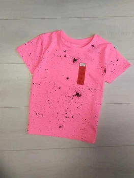 Футболка розовая набрызг Primark 122см (40006970)