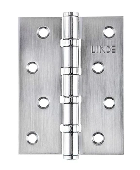 ​Петля для дверей LINDE 2.5*100*75*12 матовий хром універсальна