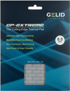Термопрокладка Gelid GP-Extreme 120х120х0,5 мм 12w/mk