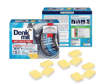 Таблетки проти накипу DenkMit для стиральної машини Anti-Kalk 60 шт анти кальк