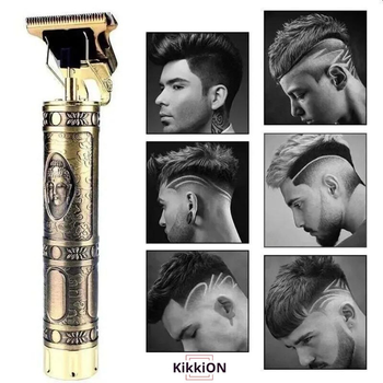 Тример для вусів та бороди Машинка для стрижки CLIPPER QT-99 Золото (M7702000176)